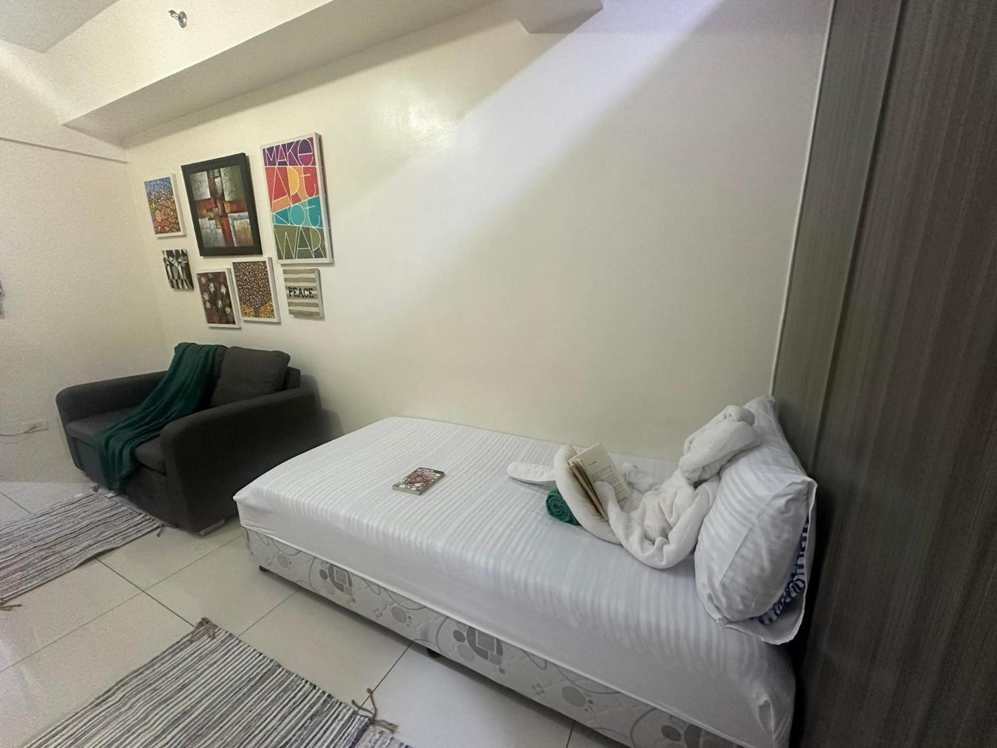 Apartemen studio 16 m² dengan 1 kamar mandi pribadi di Malate Manila Bagian luar foto